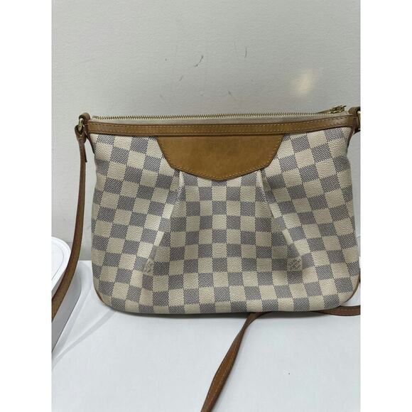 Louis Vuitton Handbags - Louis Vuitton Damier Azur Canvas Shoulder Bag - Fair Condition